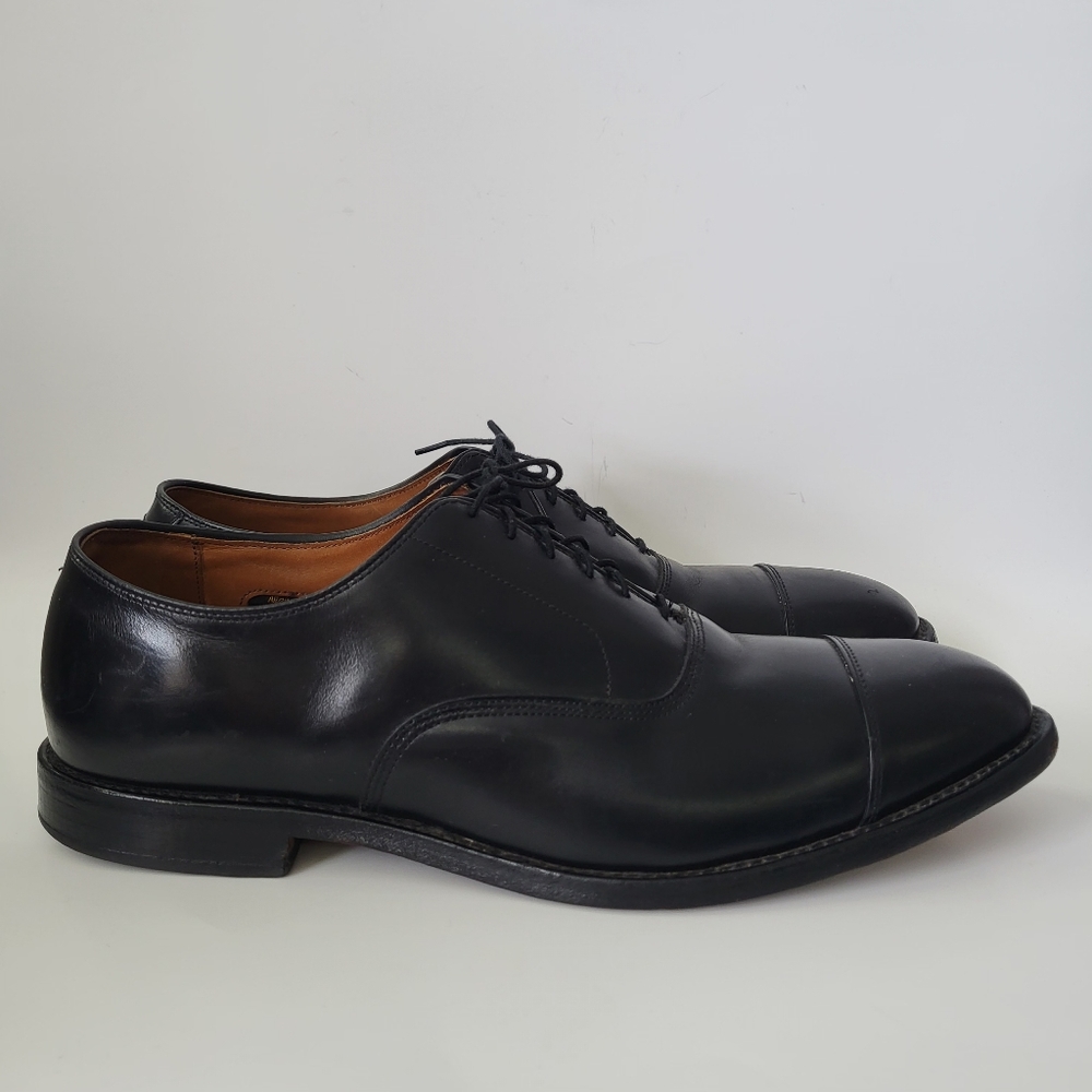 Allen Edmonds Park Avenue Cap-Toe Oxfords Black Leather 12 D - Picture 4 of 13